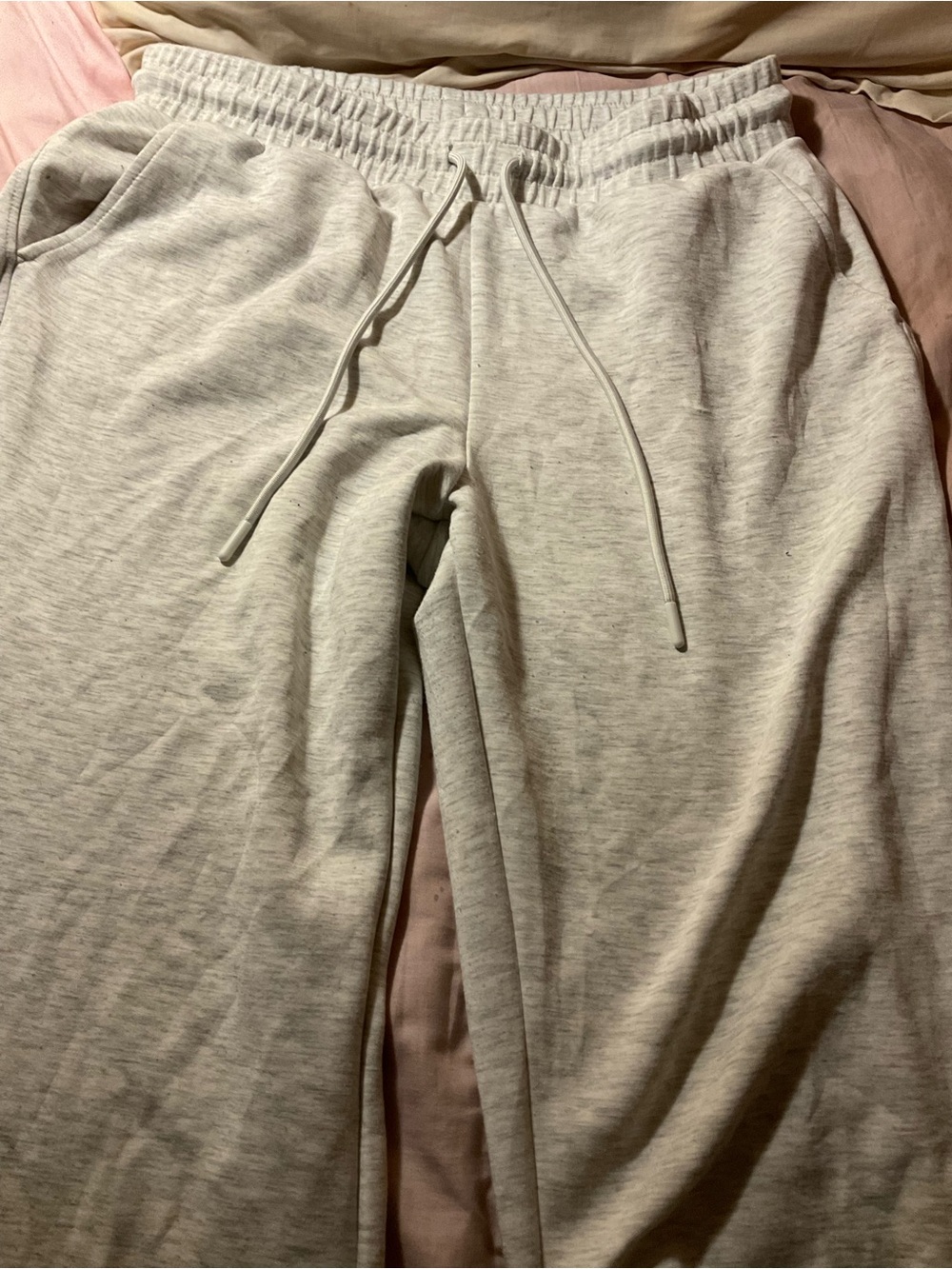 Light Heather Gray Drawstring Sweatpants